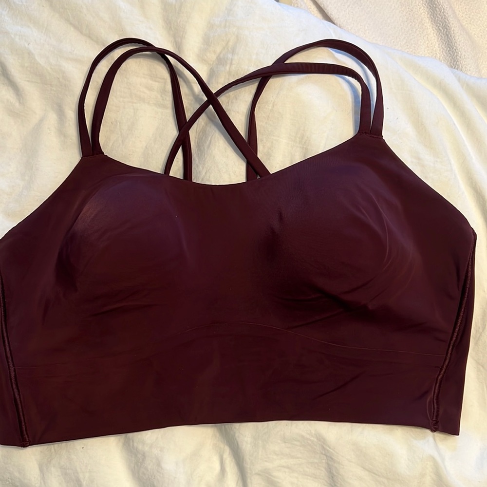 Lululemon Like a Cloud Long Line size 14 Cassis